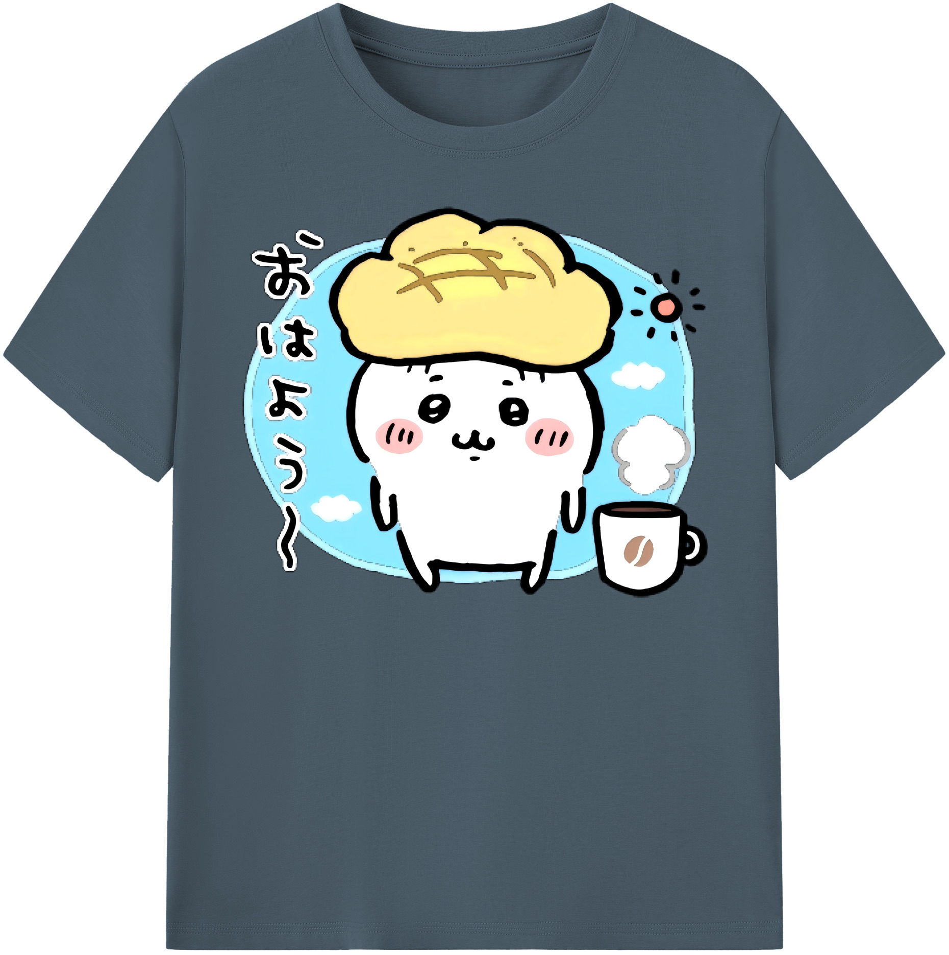 （画像用） ちいかわ ちいかわ Chii-kawa chiikawa 綿100％半袖Tシャツ（フロントプリント）